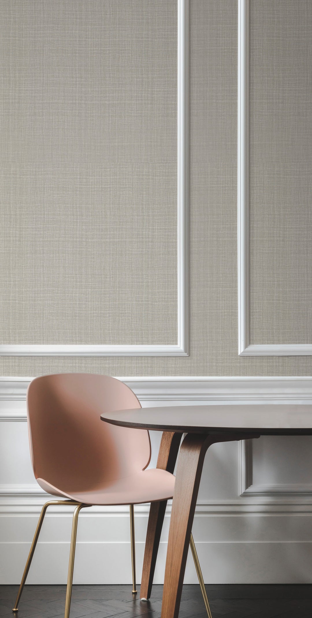 Caprice Grey & Beige Wallpaper by York Wallcoverings Designer