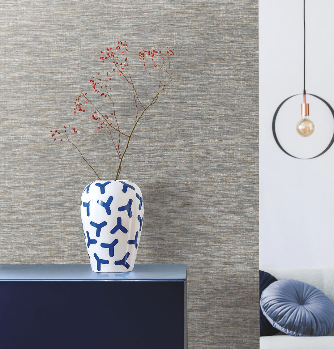 Altitude Grey Wallpaper by York Wallcoverings Designer