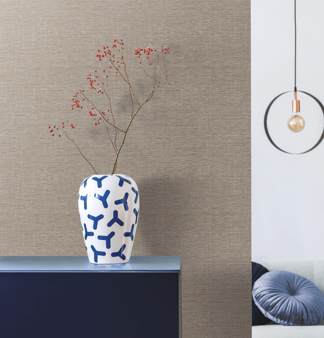 Altitude Brown Wallpaper by York Wallcoverings Designer
