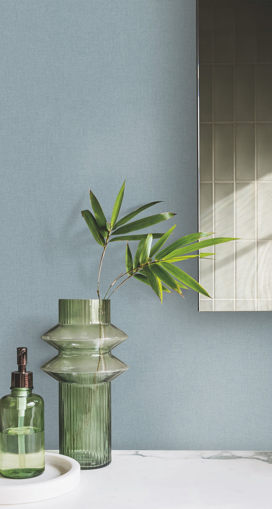 Gypsy Weave Blue Wallpaper by York Wallcoverings Designer