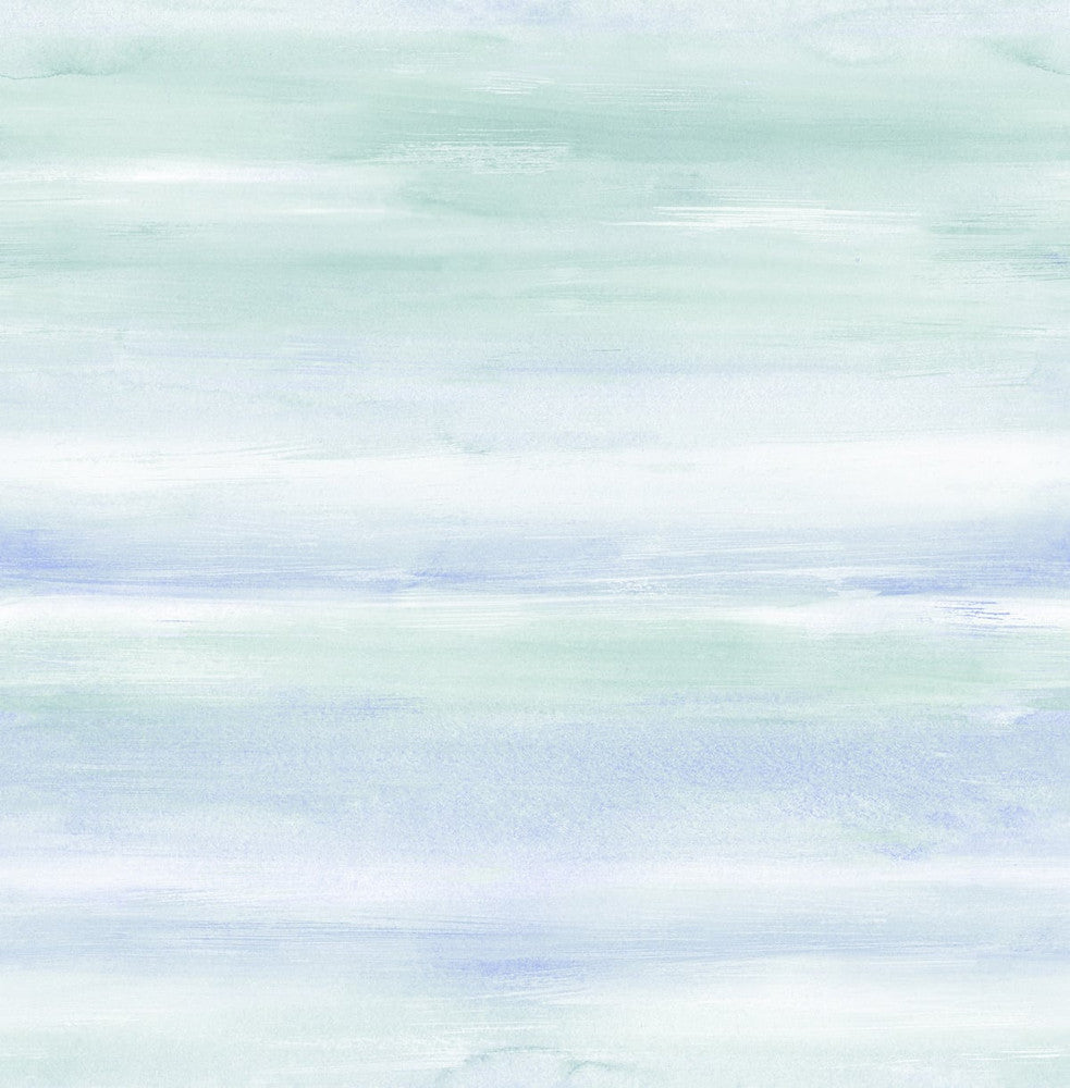 Watercolor Periwinkle and Teal DA60104 by Seabrook Designs Designer Wallpaper