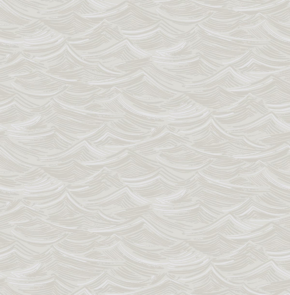 Calm Seas Soft Gray and White DA60500 by Seabrook Designs Designer Wallpaper