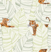 Seabrook Designs Wallpaper Hiding Tigers Green and Orange DA61204