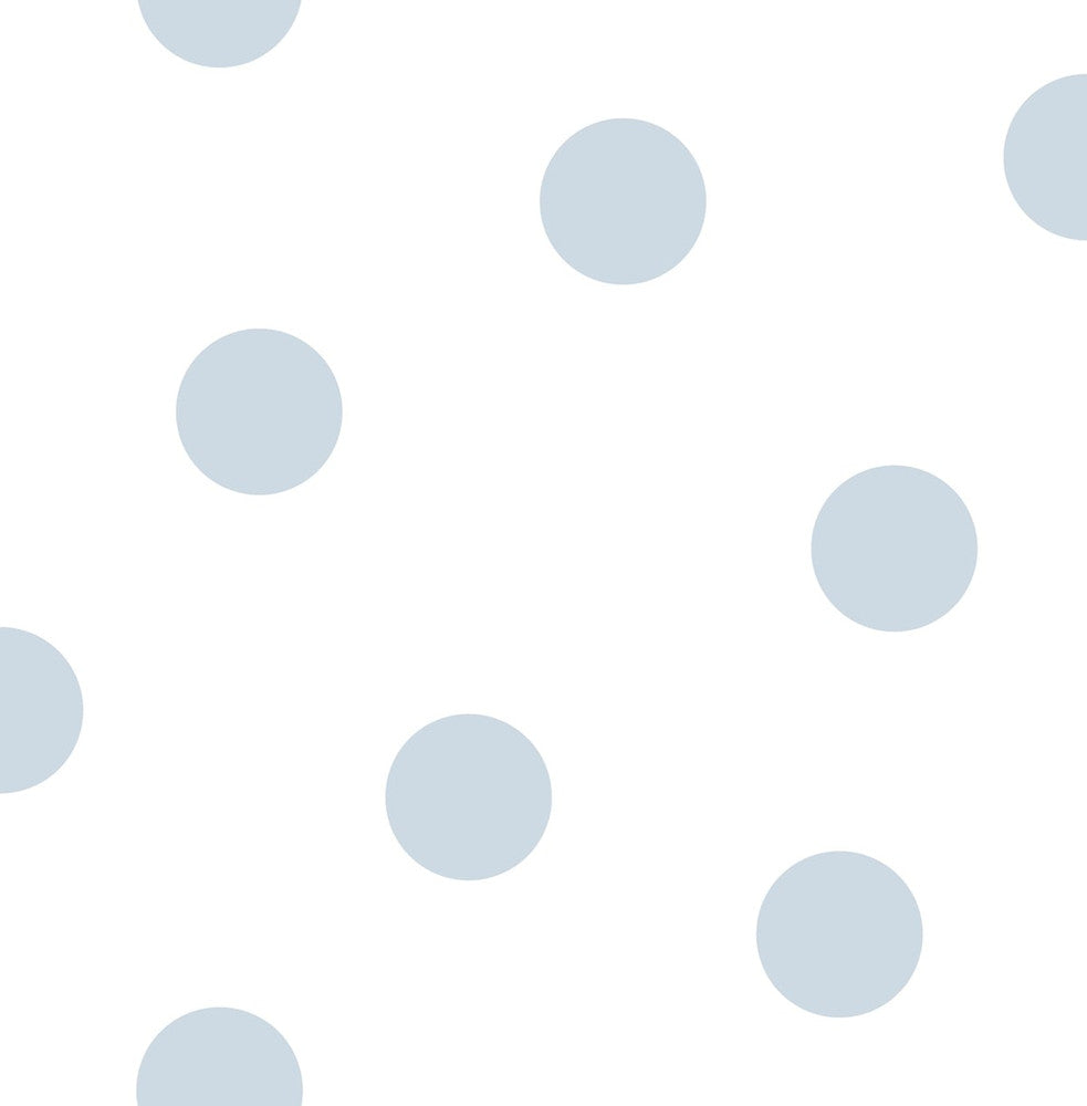 Dots Powder Blue DA61612 by Seabrook Designs Designer Wallpaper