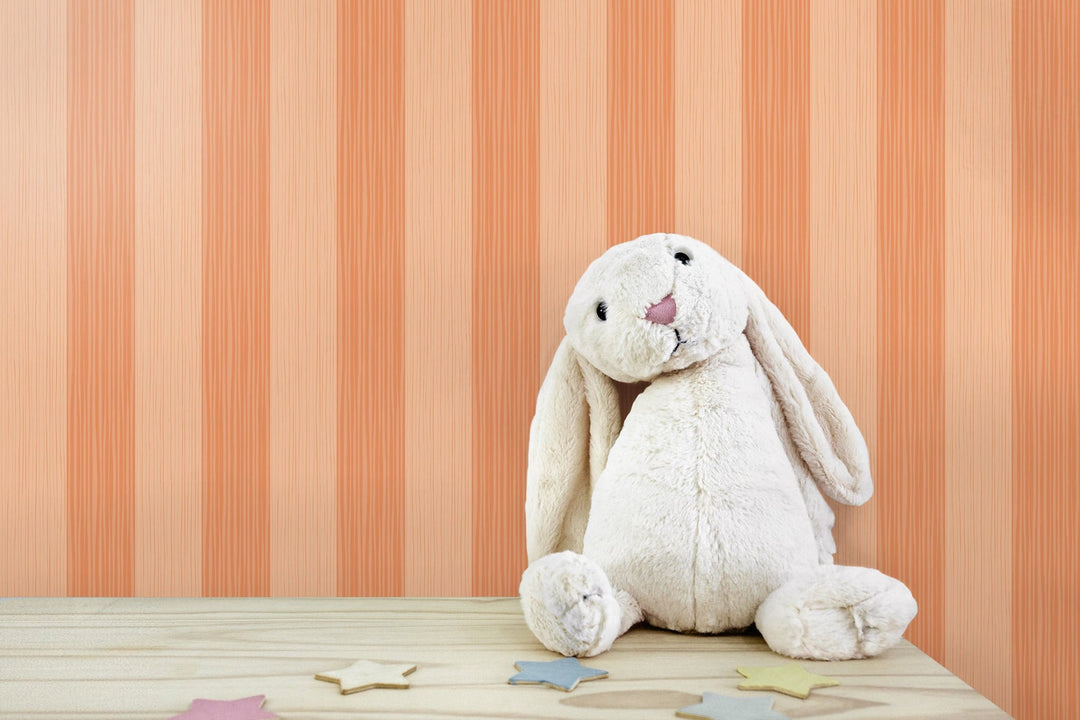 Stripes Orange DA61813 by Seabrook Designs Designer Wallpaper