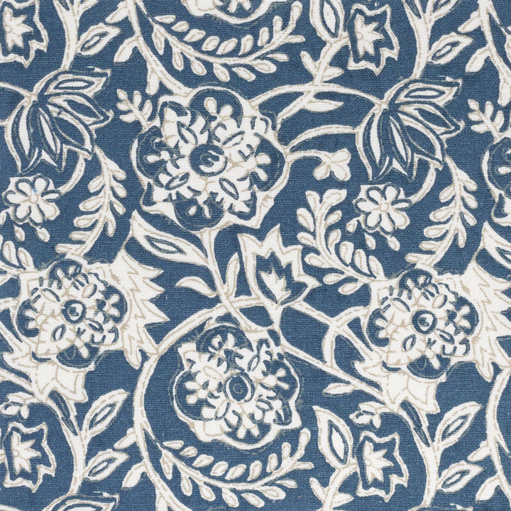 Dabster 3 Dresden by Stout Designer Fabric RAINBOW LIBRARY DENIM/INDIGO 100%COT INDIA Horizontal: 4.500 and Vertical: 5.500 56 in - Swanky Fabrics -