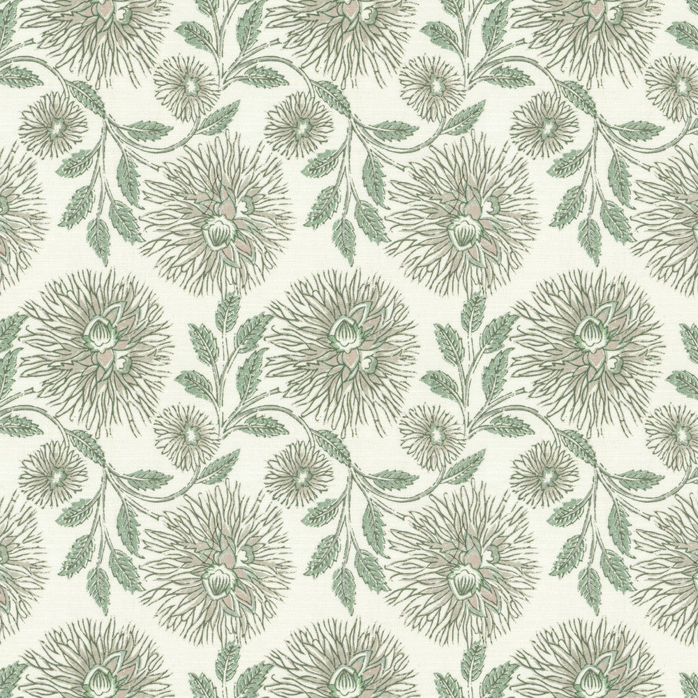 Dahlia 1 Aloe by Stout Fabric Stout Fabric Dahlia 1 AloeFabric RAINBOW LIBRARY PISTACHIO/CHIVE 50%COT 35%SVI 15%LIN INDIA </p><p>Repeat: H: 13.750, V: 9.750 55 in - Fabric Carolina -