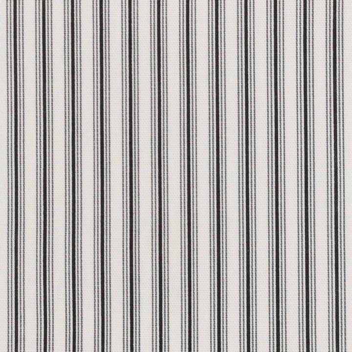 Dalton 3 Black/Cream by Stout Designer Fabric JUST STRIPES DENIM/SLATE 100%COT USA PERFORMANCE RATED FABRIC FLAME RETARDANT-U.F.A.C. CLASS 1 CATB 117-2013 WYZENBEEK 45 000 DOUBLE RUB WEAR TEST (HEAVY DUTY) Horizontal: 0.500 and Vertical: 0.000 56.5 in - Swanky Fabrics -