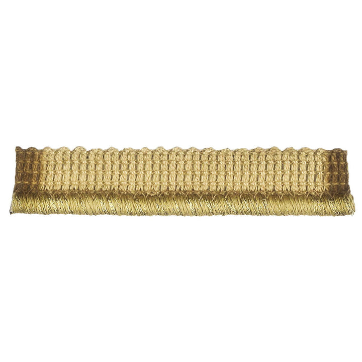 Dardan 4 Caramel by Stout Designer Trim MOONDUST TRIM 30%COT 29%ACR 27%LIN 10%SVI 4%MTL ITALY Horizontal: 0.25 and Vertical: 0.25 0.25 in - Swanky Fabrics -