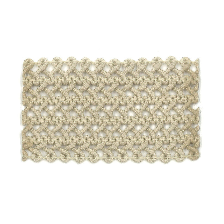 Darning 1 Fawn by Stout Trim Stout Trim Darning 1 FawnTrim NEW WORLD TRIM VOLUME II 98%SVI 2%MTL ITALY </p><p>Repeat: H: 0.000, V: 0.000 2.13 in - Fabric Carolina -