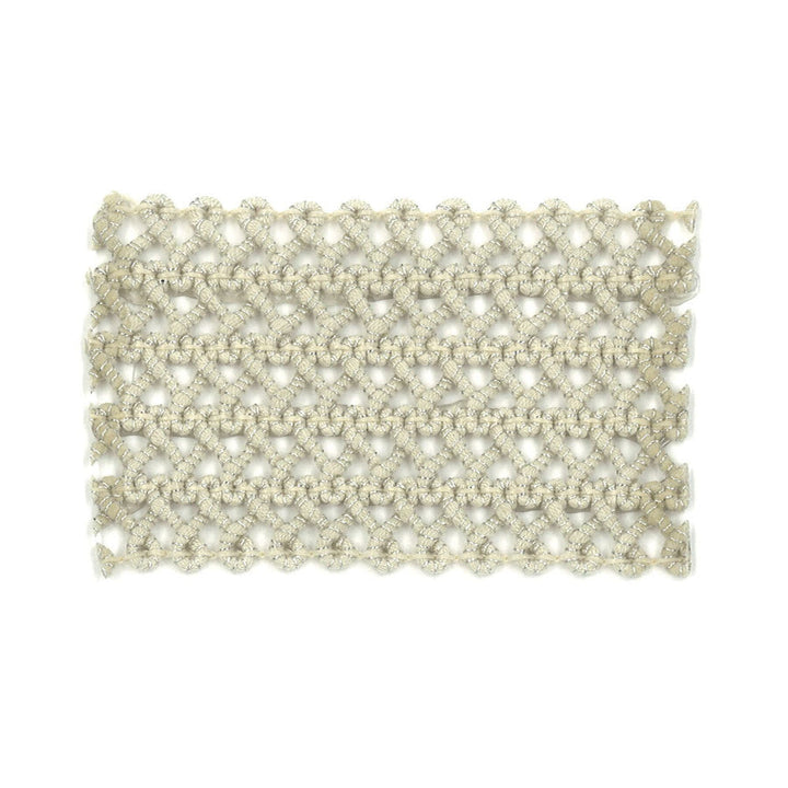 Darning 4 Oyster by Stout Designer Trim NEW WORLD TRIM VOLUME II 98%SVI 2%MTL ITALY Horizontal: 0 and Vertical: 0 2.13 in - Swanky Fabrics -