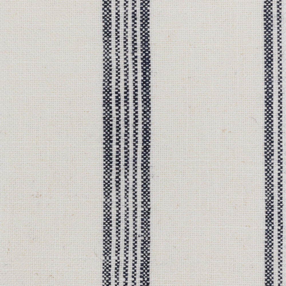 Davis 2 Ink by Stout Designer Fabric JUST STRIPES DENIM/SLATE 55%LIN 45%SVI CHINA FLAME RETARDANT-U.F.A.C. CLASS 1 CATB 117-2013 WYZENBEEK 15 000 DOUBLE RUB WEAR TEST (HEAVY DUTY) Horizontal: 3.375 and Vertical: 0.000 54 in - Swanky Fabrics -