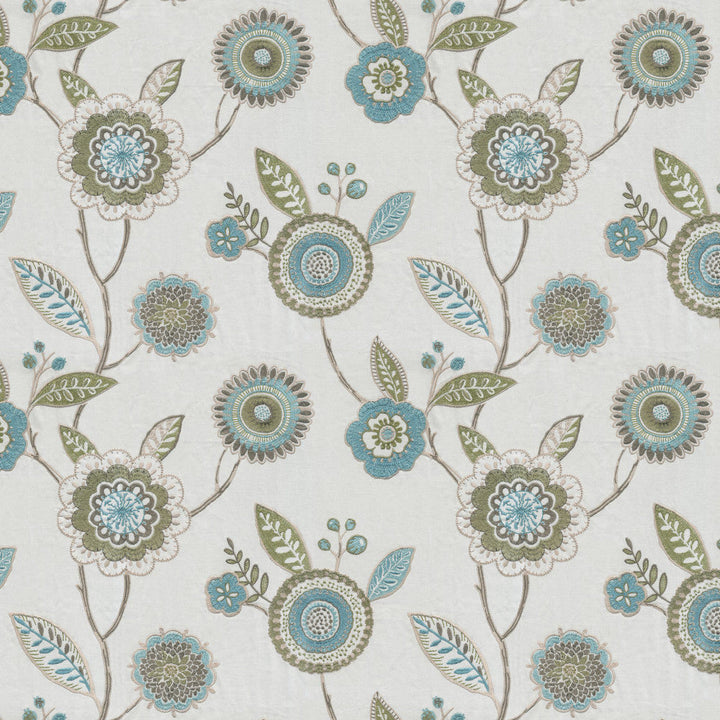 DAYBREAK 73J8591 by JF Designer Fabric Midnight Waters 69% Cotton, 25% Viscose, 6% Polyester India  Horizontal: 16.375 and Vertical: 15 54  - Swanky Fabrics -