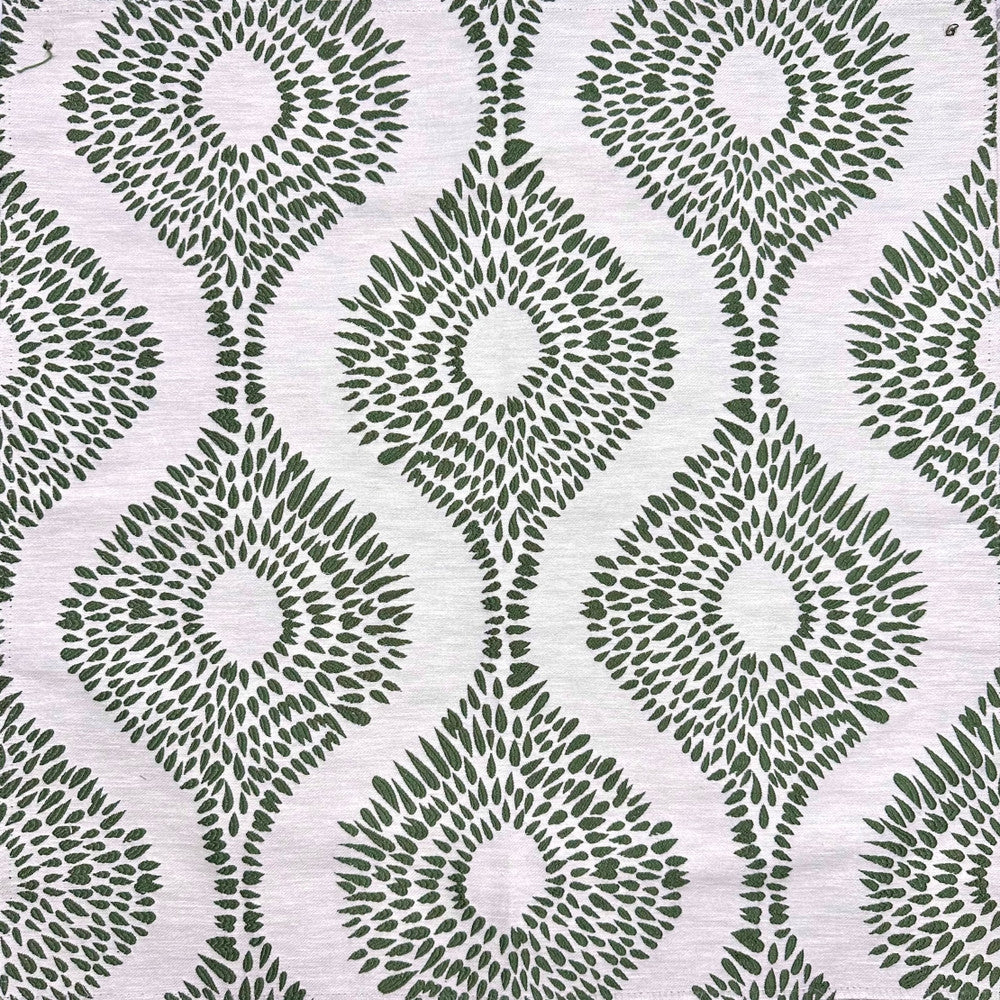 Emb By Lomasi B Emerald by Europatex Designer Fabric Embroideries by Lomasi 70% Polyester, 15% Cotton, 15% Linen 9.71" H, 9.89" V 54.00 inches - Swanky Fabrics -