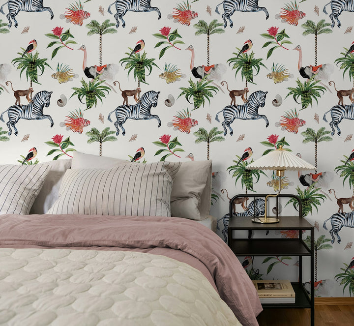 Merry Go Round Cream DBW2005 by Daisy Bennett Designs Designer Wallpaper
