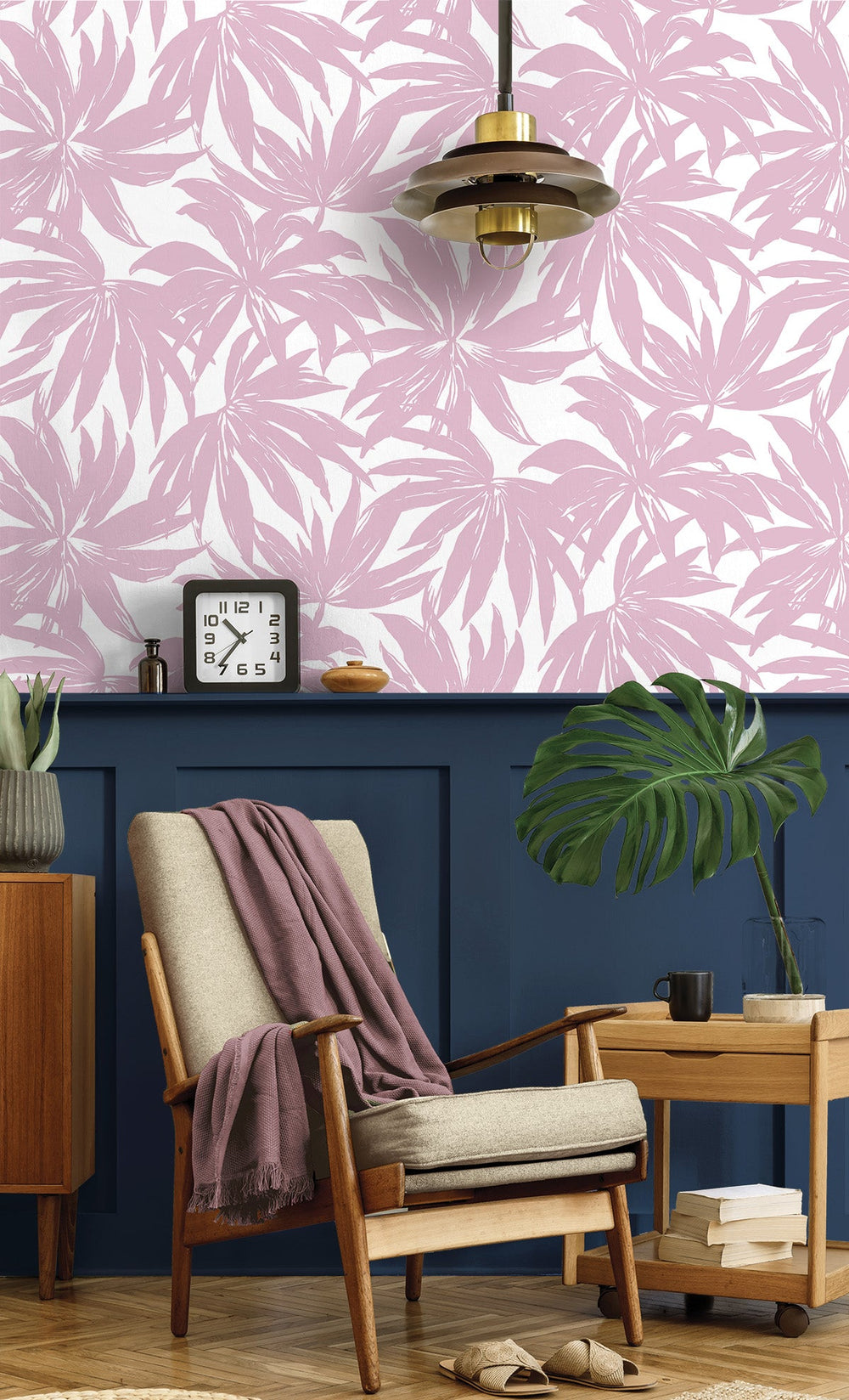 Palma Mauve DBW9115 by Daisy Bennett Designs Designer Wallpaper