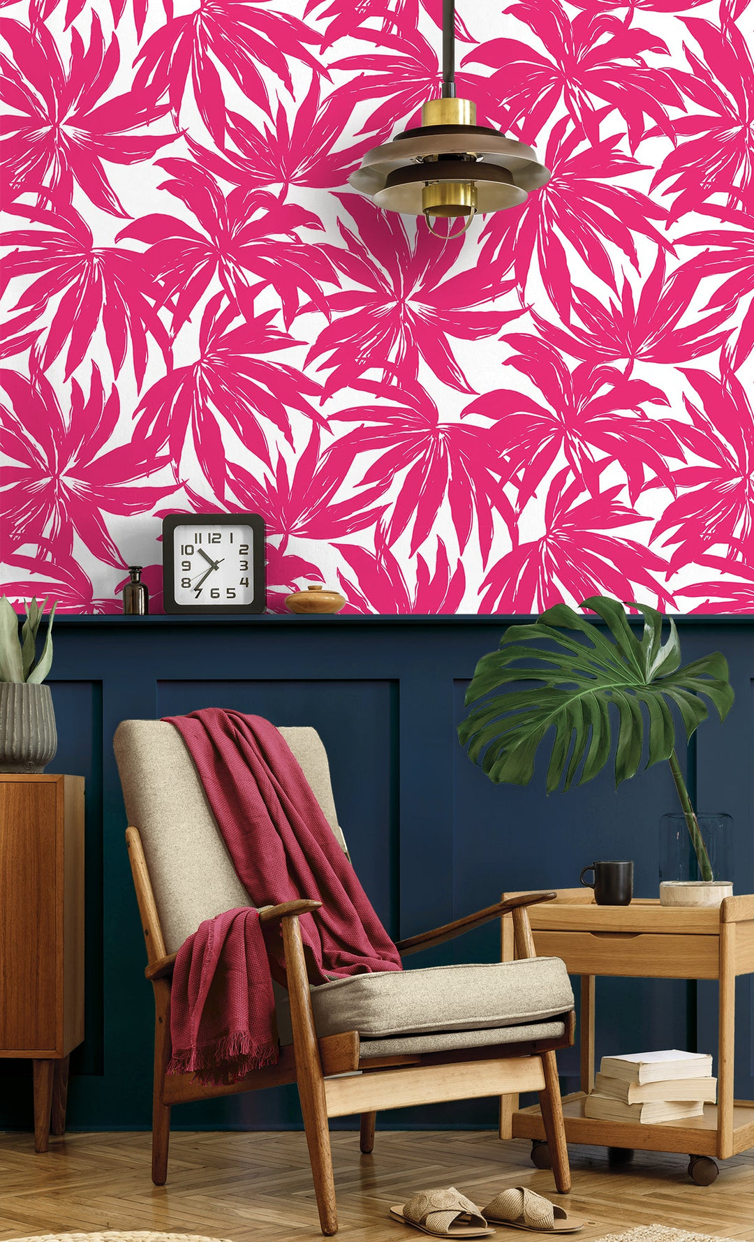Palma Hot Pink DBW9117 by Daisy Bennett Designs Designer Wallpaper