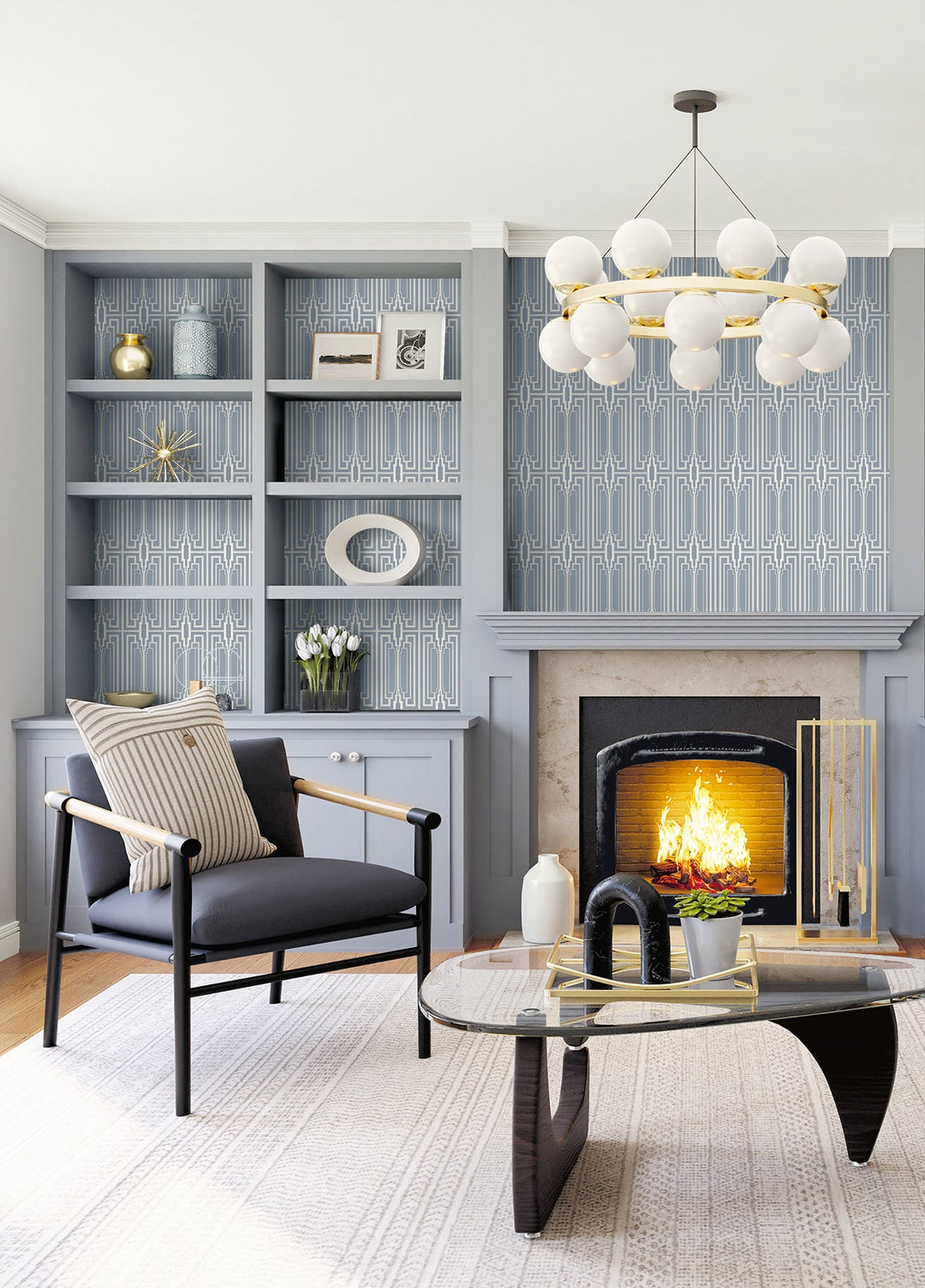 Manhattan Peacock DC60002 by Collins & Company Designer Wallpaper