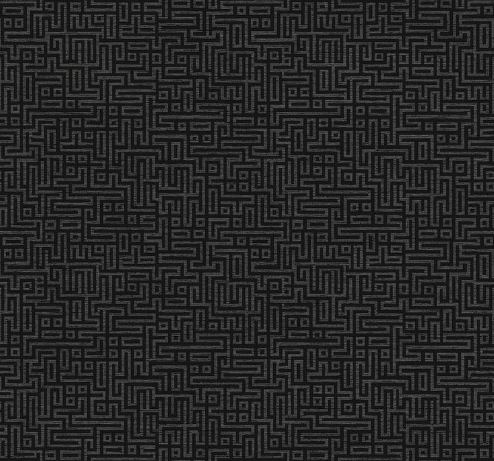 Rockefellar Maze Onyx DC60910 by Collins & Company Designer Wallpaper