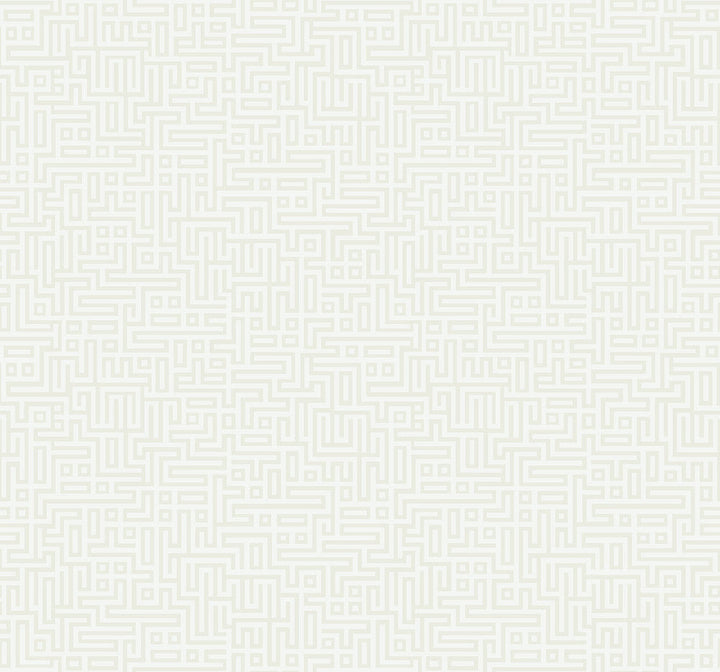 Rockefellar Maze Metallic Pearl DC60930 by Collins & Company Designer Wallpaper