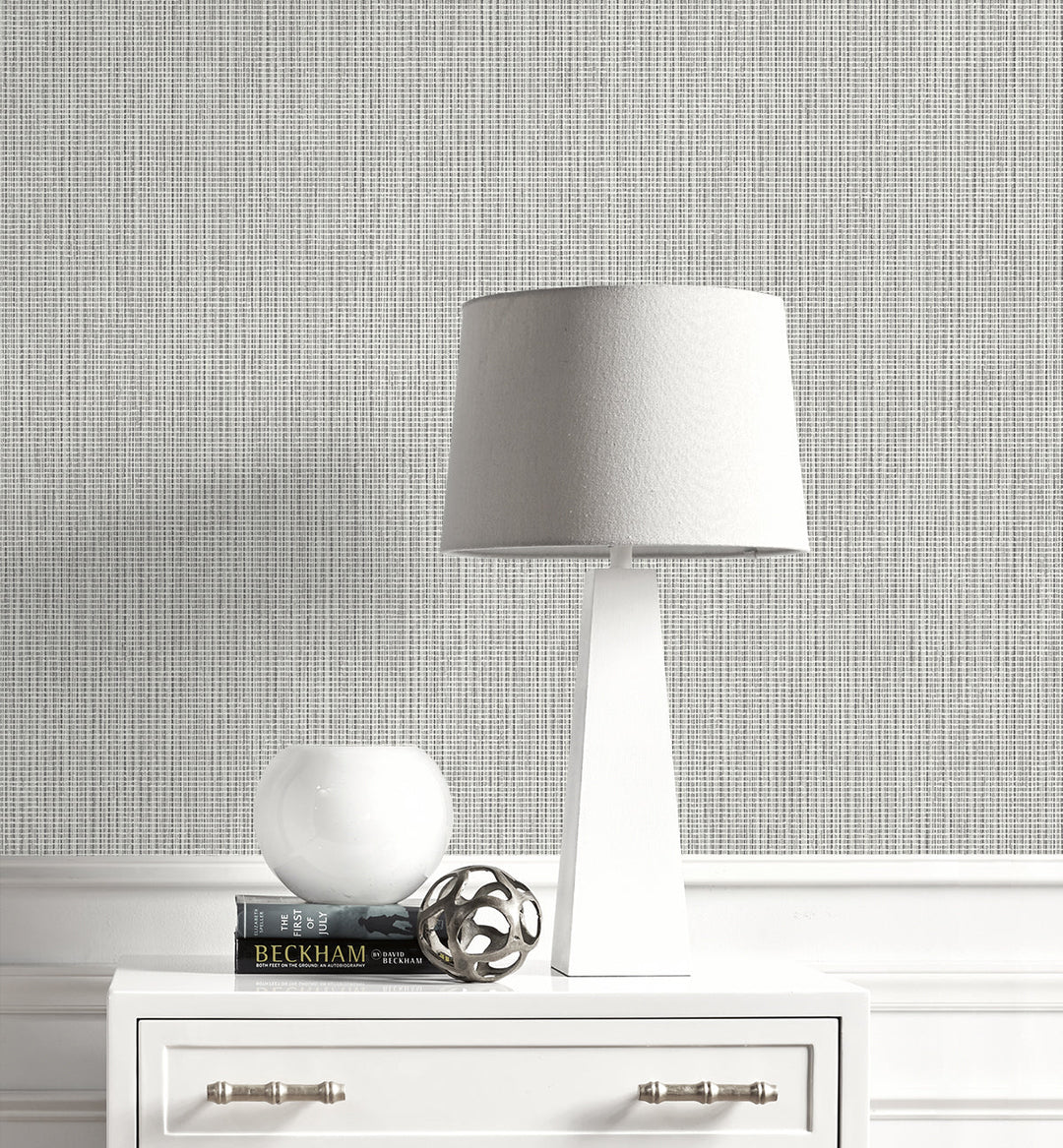 Queens Weave Alloy DC61003 by Collins & Company Designer Wallpaper