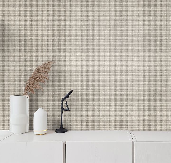 Queens Weave Taupe Gray DC61008 by Collins & Company Designer Wallpaper