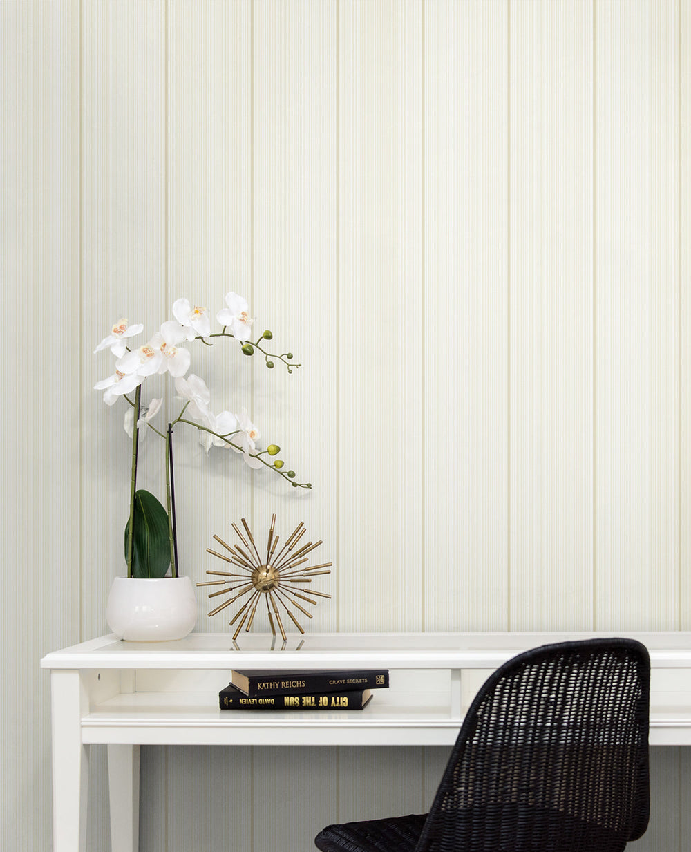 Rockefeller Stripe Honey Stick DC61403 by Collins & Company Designer Wallpaper