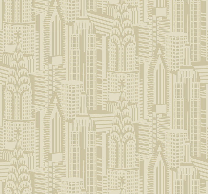 Manhattan Skyline Aurum DC61503 by Collins & Company Designer Wallpaper