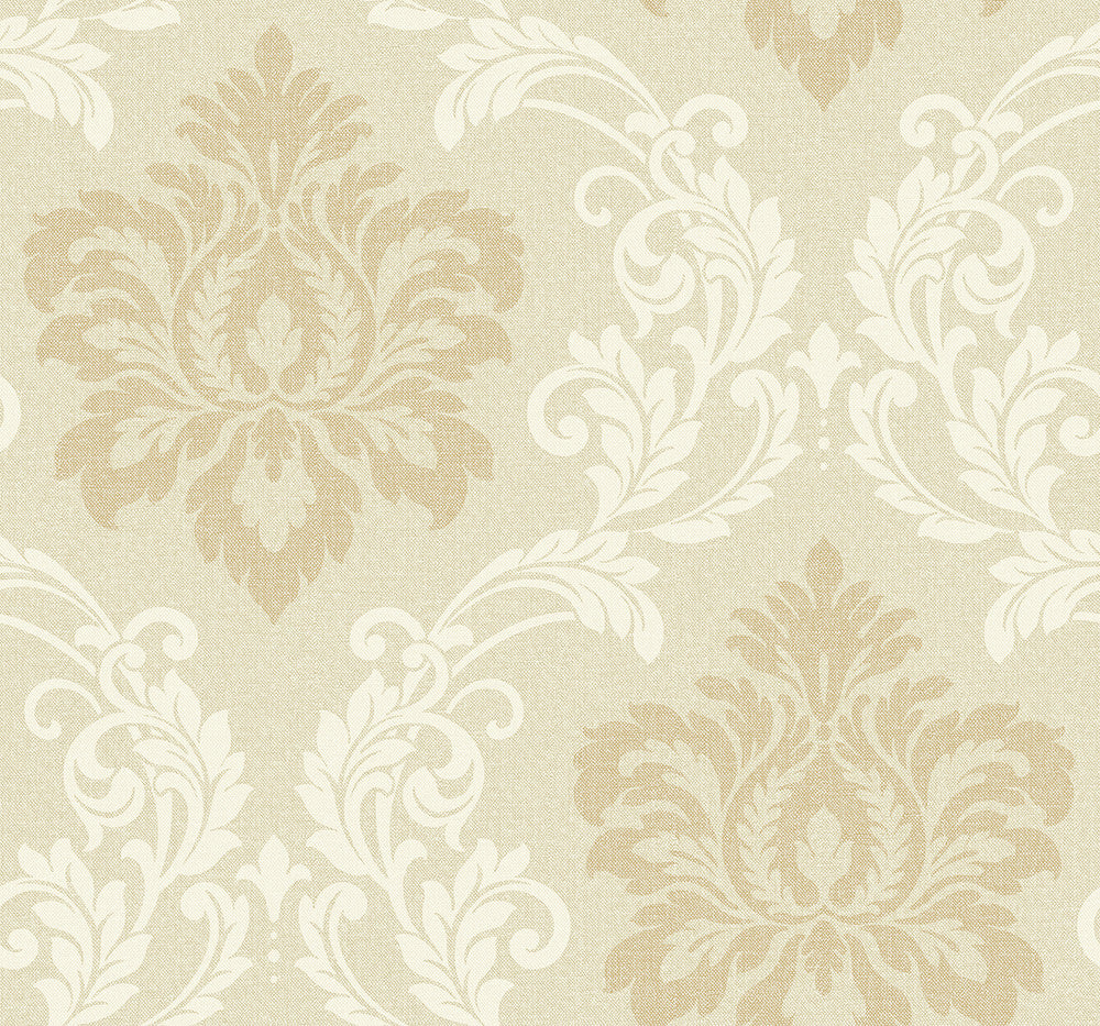 Deco Damask Linen DC61605 by Collins & Company Designer Wallpaper