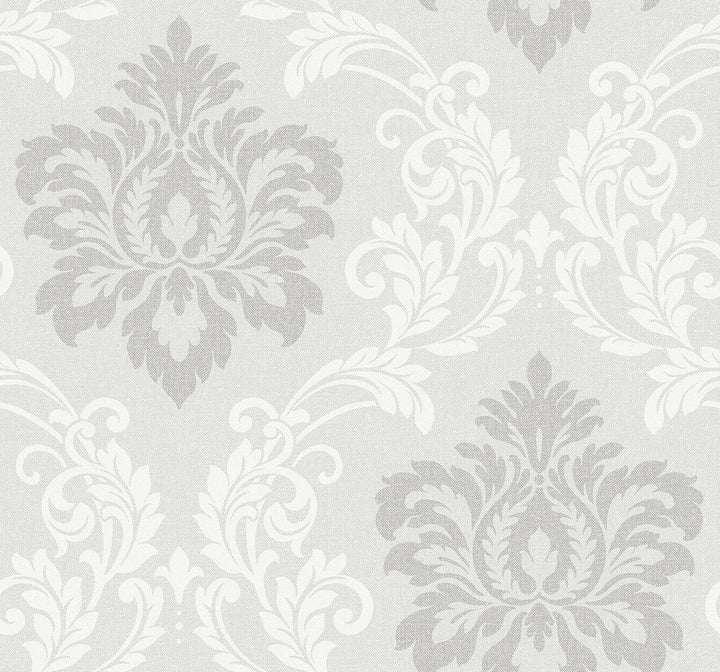 Deco Damask Cool Mist DC61608 by Collins & Company Designer Wallpaper