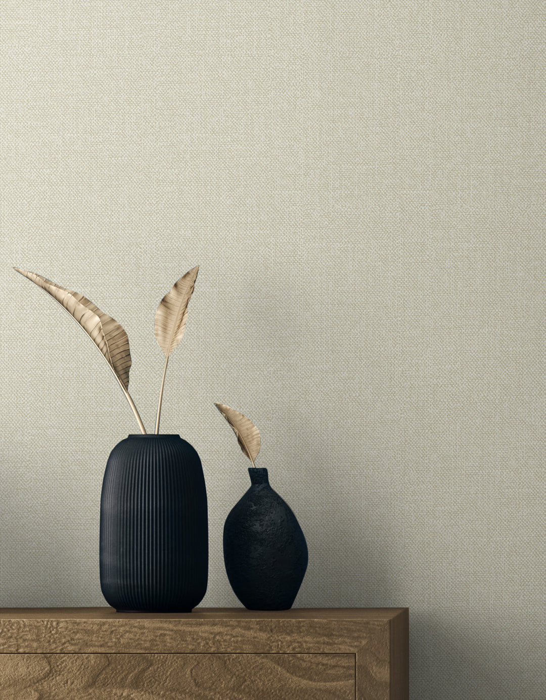 Deco Linen Oat DC61803 by Collins & Company Designer Wallpaper