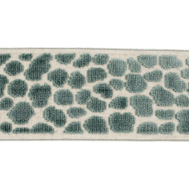 Alpas Teal by Europatex Designer Fabric Alpas 100% Polyester 3.50 inches - Swanky Fabrics -