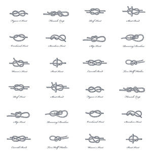 ESTA Home Wallpaper Marius Off White Sailors Knots