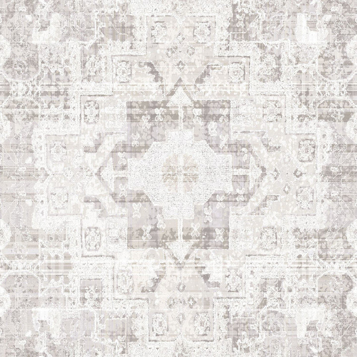 Desmond Beige Distressed Medallion Wallpaper by ESTA Home Designer Design Department Covers about 56.4 square feet 20.5-in by 33-ft long roll Unpasted 20.9 - Swanky Fabrics -