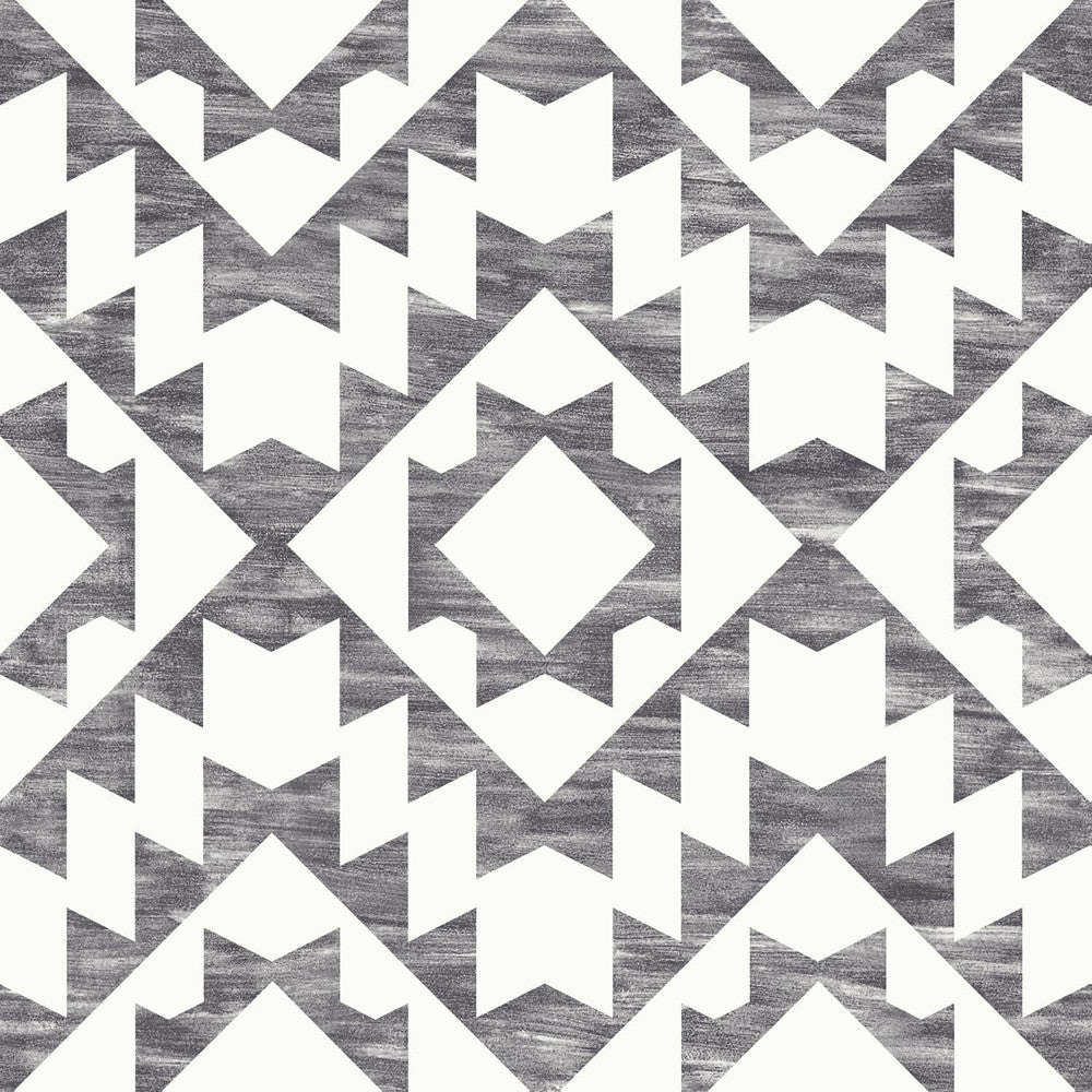 Fantine Black Geometric Wallpaper by ESTA Home Designer Design Department Covers about 56.4 square feet 20.5-in by 33-ft long roll Unpasted 20.9 - Swanky Fabrics -