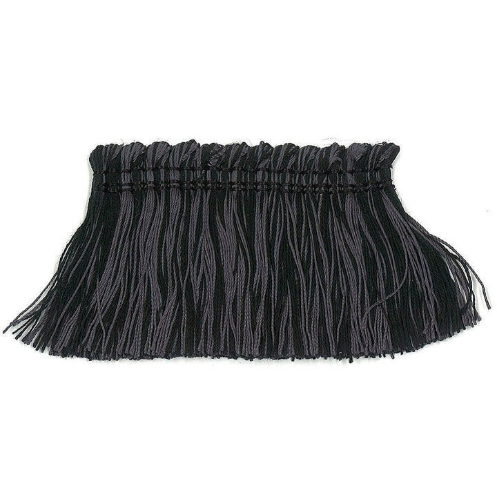 Debonair 9 Ebony by Stout Designer Trim ART OF DESIGN TRIM-2 BRUSH FRINGE 100%SVI CHINA Horizontal: 0 and Vertical: 0 2 in - Swanky Fabrics -