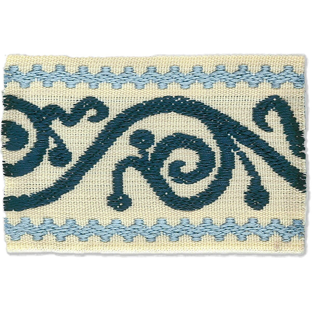 Delilah 1 Cadet by Stout Designer Trim Harmony Trim 58% Polyester 42% Spun Viscose CHINA Horizontal: 0 and Vertical: 0 2.5 in - Swanky Fabrics -
