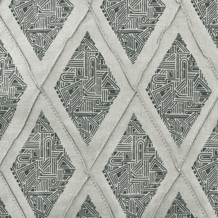 Denton 2 Charcoal by Aoc Designer Fabric COLOR MY WINDOW DOVE/CHARCOAL 80%SVI 20%POL INDIA Horizontal: 3.125 and Vertical: 5.875 54 in - Swanky Fabrics -