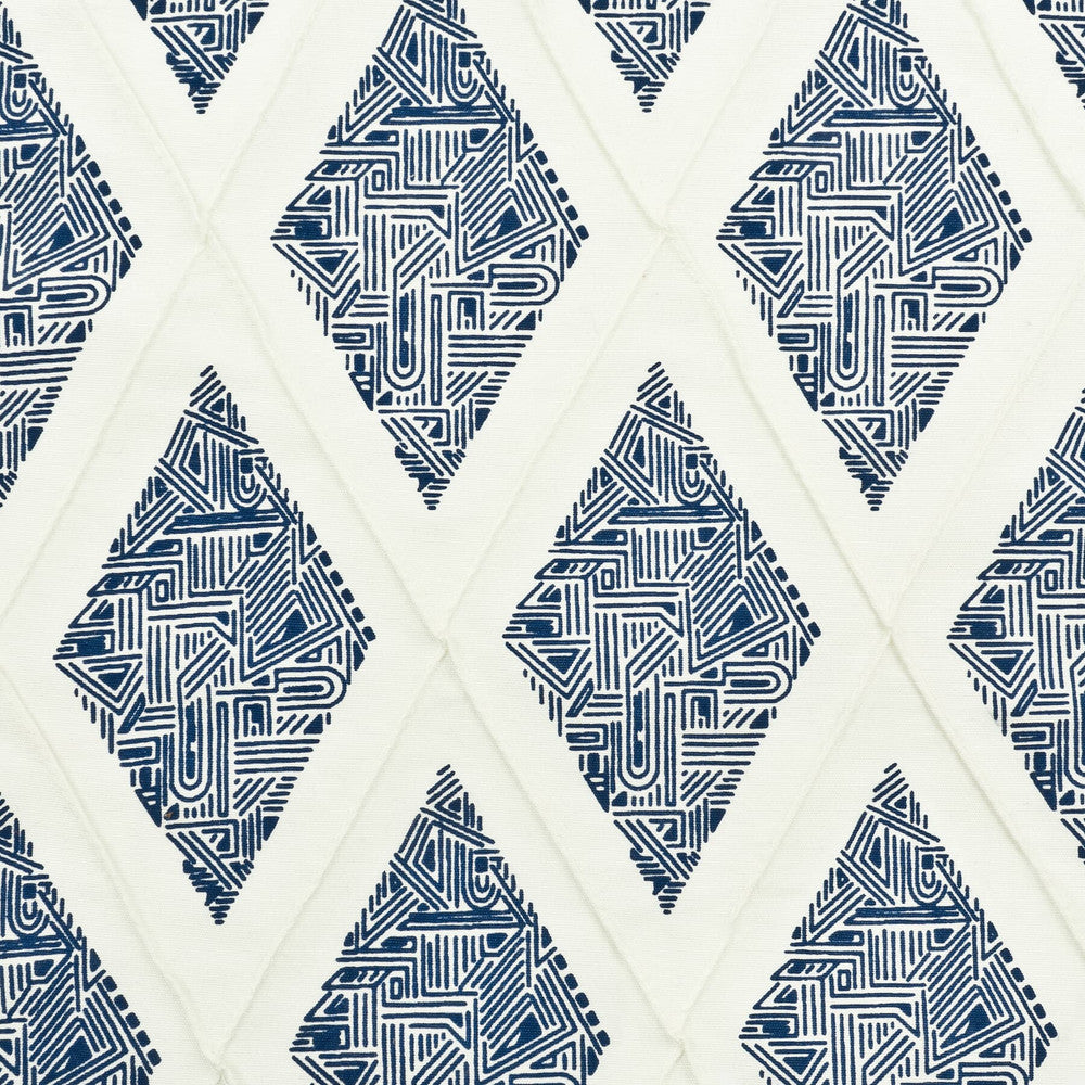 Denton 3 Indigo by Aoc Fabric Aoc Fabric Denton 3 IndigoFabric COLOR MY WINDOW BLUE/NAVY 80%SVI 20%POL INDIA </p><p>Repeat: H: 3.125, V: 5.875 54 in - Fabric Carolina -