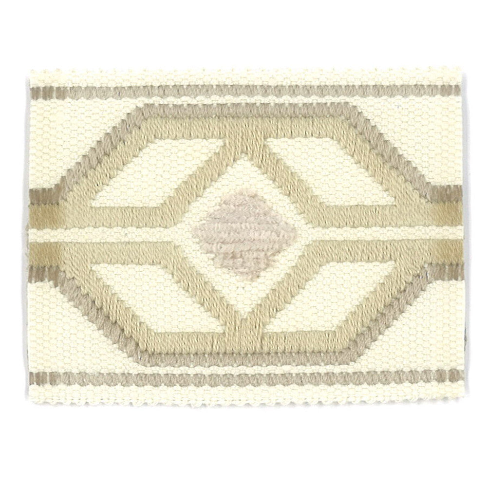 Dermotte 1 Biscuit by Stout Trim Stout Trim Dermotte 1 BiscuitTrim TREND ALERT TRIM 56%SVI 35%LIN 9%COT CHINA </p><p>Repeat: H: 3.000, V: 0.000 2.13 in - Fabric Carolina -