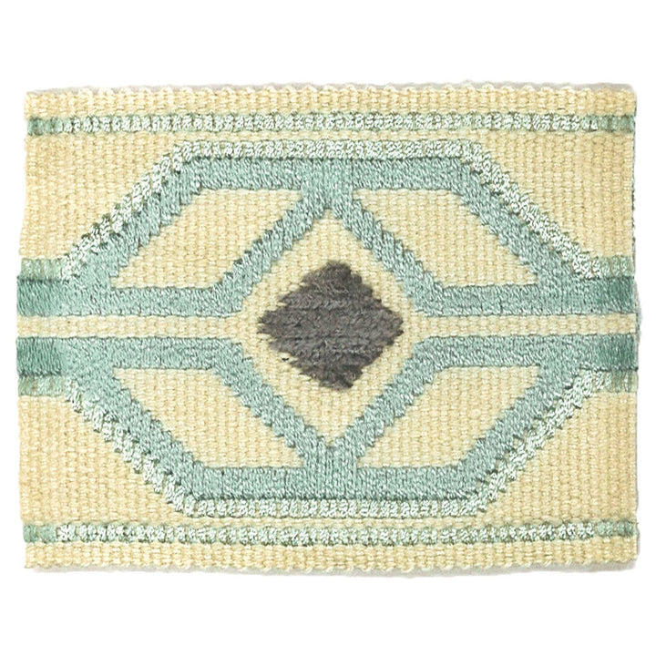 Dermotte 5 Glacier by Stout Trim Stout Trim Dermotte 5 GlacierTrim TREND ALERT TRIM 56%SVI 35%LIN 9%COT CHINA </p><p>Repeat: H: 3.000, V: 0.000 2.13 in - Fabric Carolina -