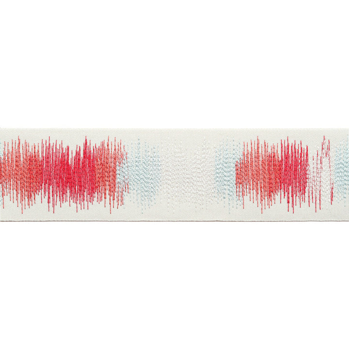 Derry Emb Tape Coral by Magnolia Designer Trim - 100% Polyester China Horizontal: and Vertical: 3 - Swanky Fabrics -