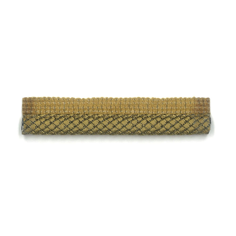 Dimaggio 2 Gold by Stout Designer Trim NEW WORLD TRIM VOLUME II 69%SVI 30%COT 1%POL GERMANY </p><p>Repeat: 0 0.38 in - Swanky Fabrics -