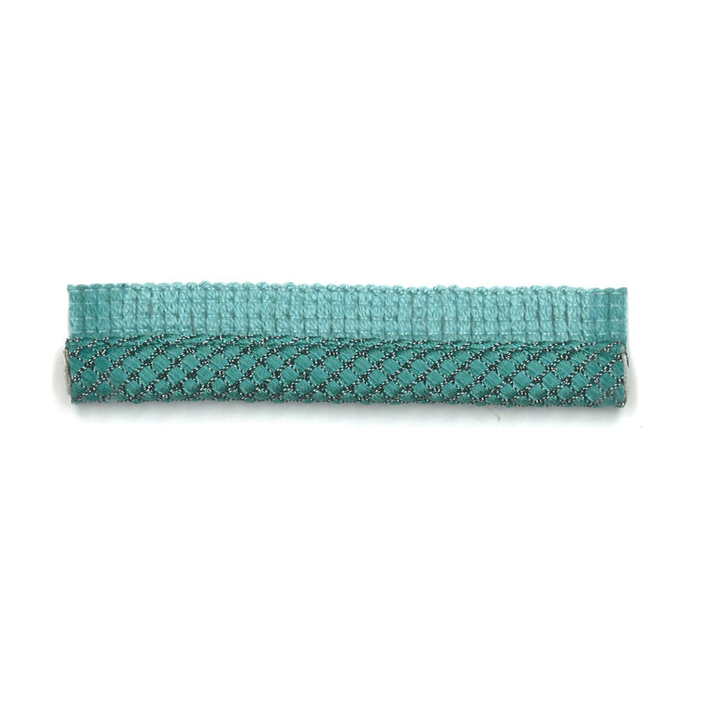 Dimaggio 5 Turquoise by Stout Designer Trim NEW WORLD TRIM VOLUME II 69%SVI 30%COT 1%POL GERMANY Horizontal: 0.000 and Vertical: 0.000 0.38 in - Swanky Fabrics -
