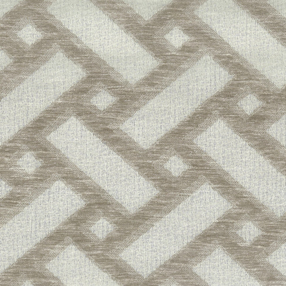 Diva 2 Mushroom by Stout Designer Fabric COMFORTABLE LIVING BEIGE/TAUPE 30%COT 70%POL INDIA Horizontal: 3.25 and Vertical: 2.75 54 in - Swanky Fabrics -