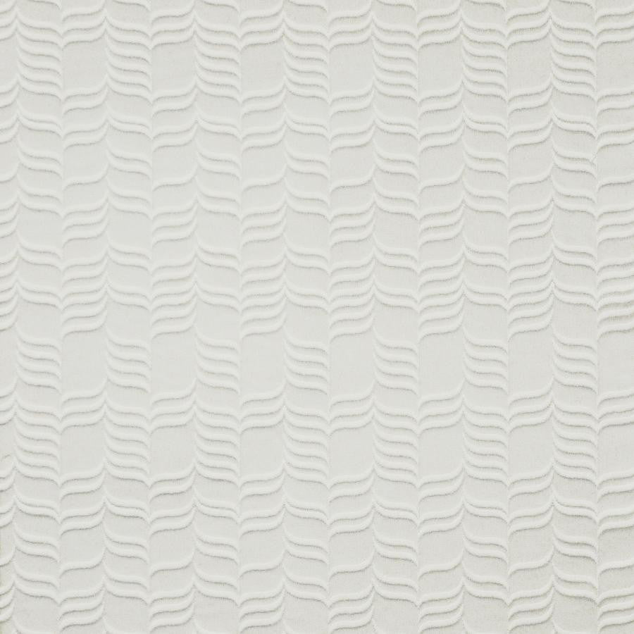 Dali # 265 Blanco by Maxwell Designer Fabric Sheer Style 100% POLYESTER TURKEY V-2.2"H-8.7" 118" EMB.WIDTH 108" - Swanky Fabrics -