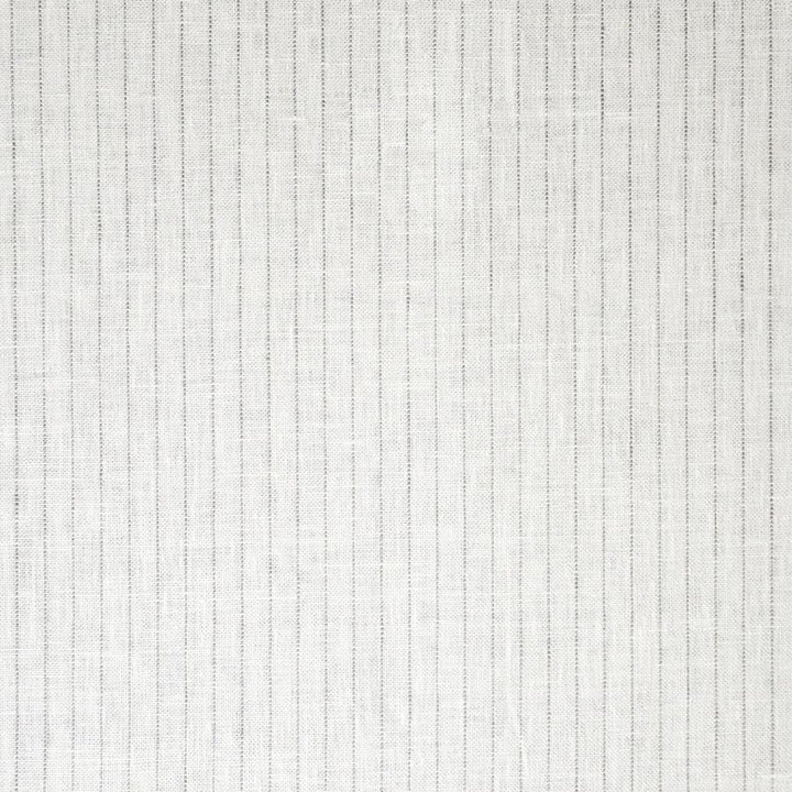 Dividing Line # 545 Stone by Maxwell Designer Fabric Stripes & Checks 100% LINEN INDIA H-0.5" 54" - Swanky Fabrics -