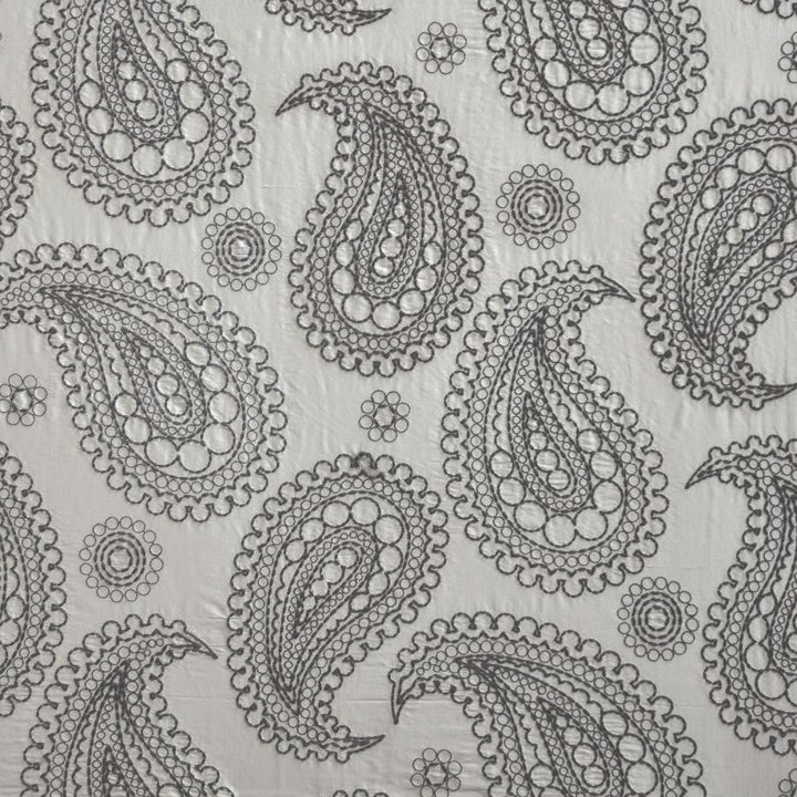 Deveaux # 301 Roan by Maxwell Designer Fabric Telafina Season Xiv 100% SILK EMB- 100% POLYESTER INDIA V-23.2"H26" 55" EMB-52" - Swanky Fabrics -