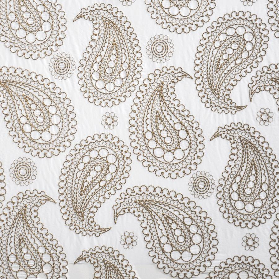 Deveaux # 307 Akita by Maxwell Designer Fabric Telafina Season Xiv 100% SILK EMB- 100% POLYESTER INDIA V-23.2"H26" 55" EMB-52" - Swanky Fabrics -