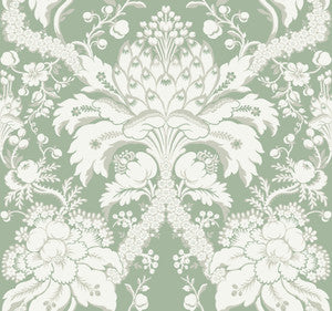 York Wallcoverings Wallpaper French Artichoke Dam Green